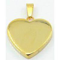 Виріб Гравіювання на кулонах Кулон серце золотистий